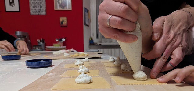Knead, cook and enjoy Italian food