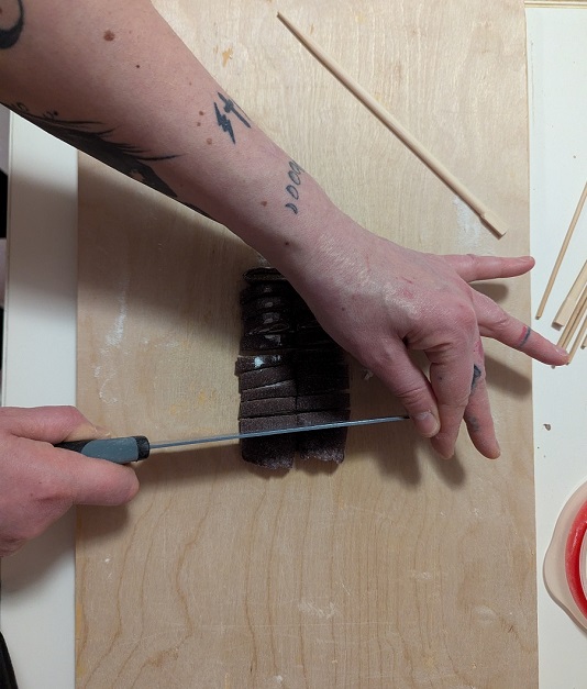 Homemade pasta preparation
