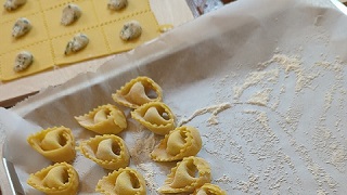 At-home experience: filled pasta