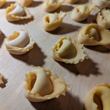 Homemade ravioli